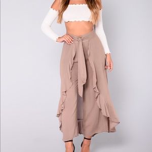 Ruffle Tie Pants
